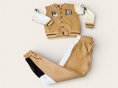 BOYS FLEECE BASEBALL JOGGER SETS