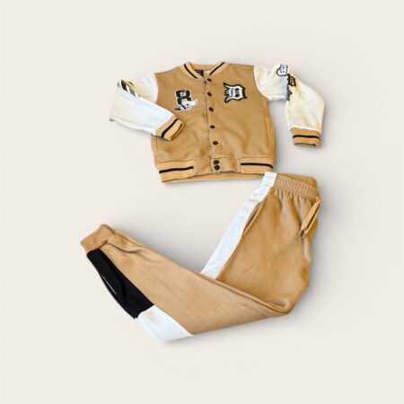 BOYS FLEECE BASEBALL JOGGER SETS