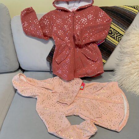 Girls Printed Jackets With Sherpa Lining