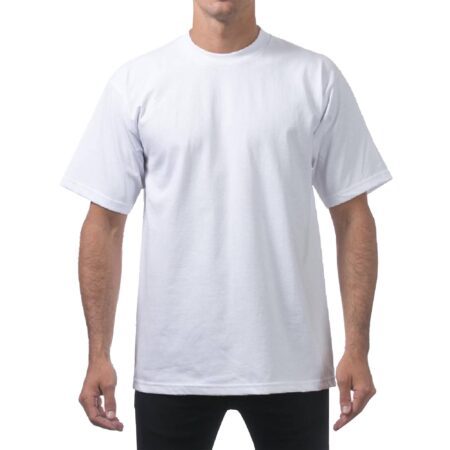 White Crew Neck Short Sleeve Cotton Tees