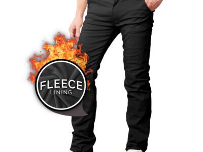 Men’s Heavyweight Fleece-Lined Stretch Chino Work Pants
