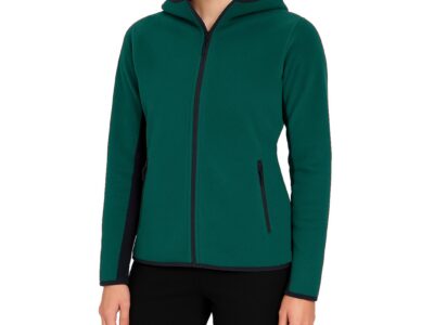 Women's Loose-Fit Polar Fleece Tech Zip Hoodie