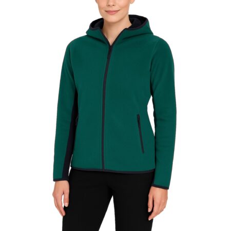 Women's Loose-Fit Polar Fleece Tech Zip Hoodie