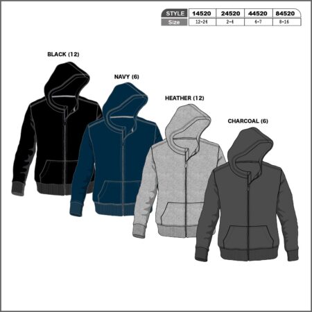 BOYS ZIP HOODIES