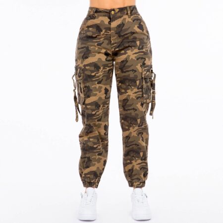 MID WAIST JOGGERS WITH UTILITY POCKETS-RJJ2935CM