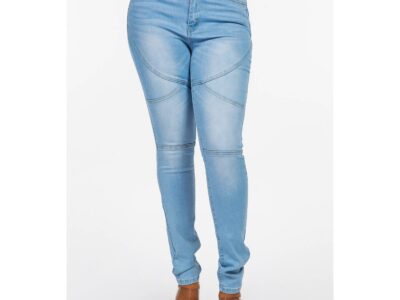 Seamed High Rise Skinny Jean Light Blue DH2023