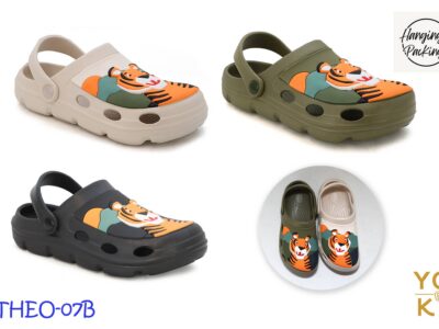YOKI THEO-07B Boys Tiger Clog