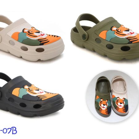 YOKI THEO-07B Boys Tiger Clog
