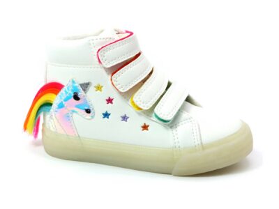 YOKI LIZETTE-Y Girls Unicorn High Top Sneaker