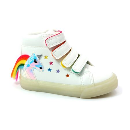 YOKI LIZETTE-Y Girls Unicorn High Top Sneaker