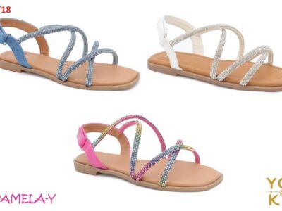 YOKI PAMELA-Y GIRLS TUBULAR STONE STRAP SLIDE