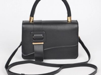 Faux Leather Flap Bag