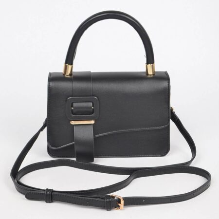 Faux Leather Flap Bag