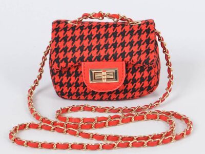 Tweed Houndstooth Mini Bag