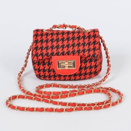 Tweed Houndstooth Mini Bag