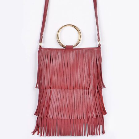 Tassel Drape Clutch