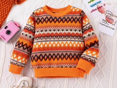 Bohemian style toddler top with a unique design